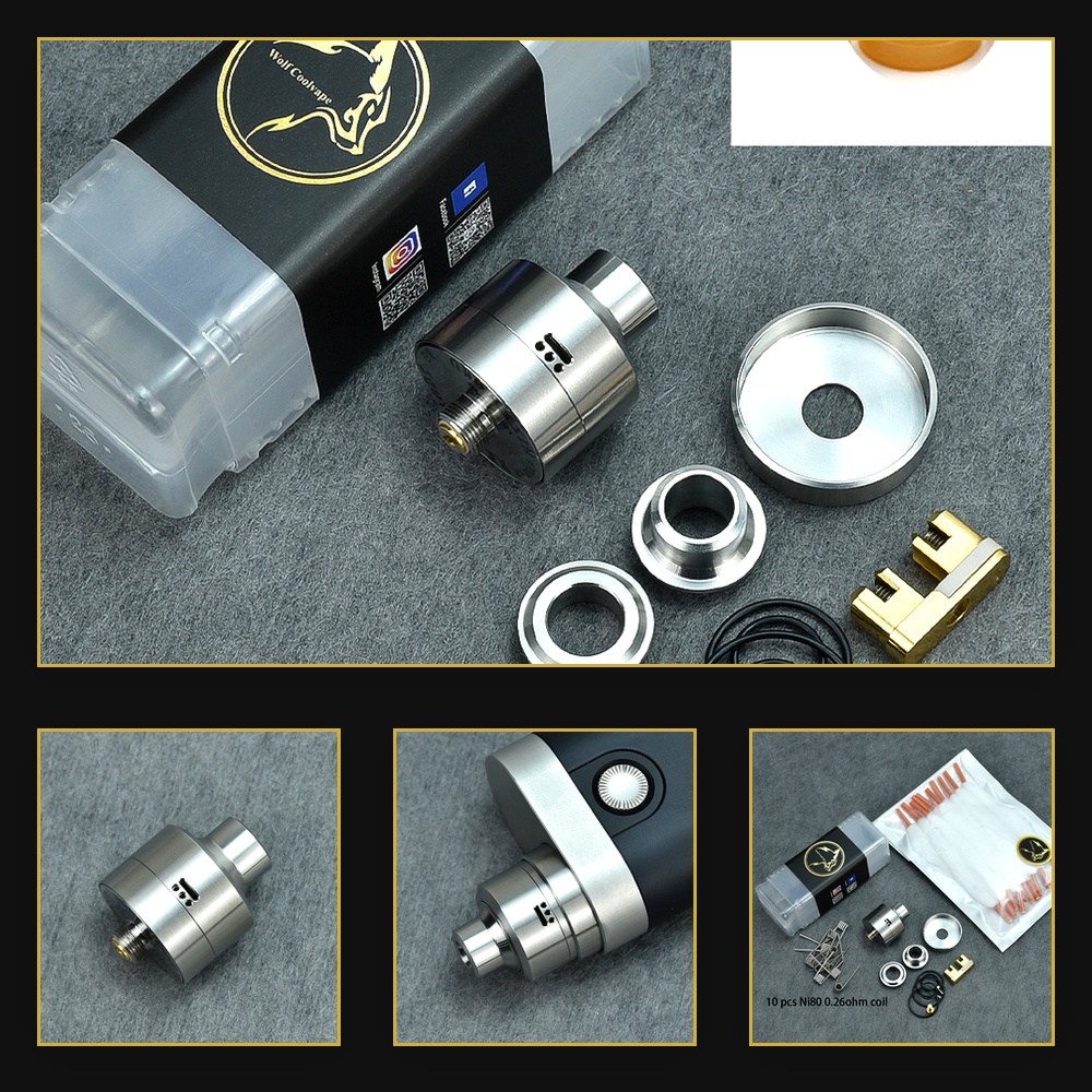 Vape Coil Replacement - Wolfcoolvape Nisshoku RDA Atomizer for MTL
