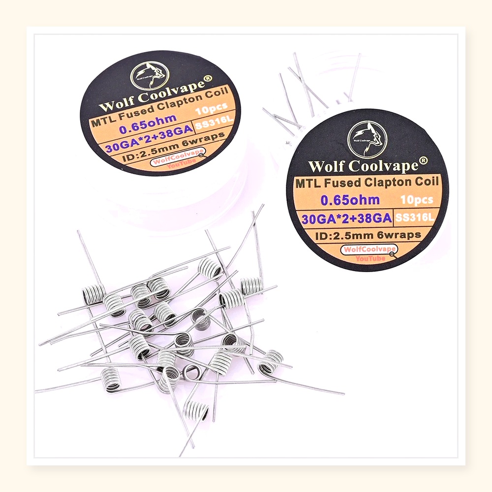 10pcs Wolfcoolvape MTL Fused C - Vape Coil Replacement review and price