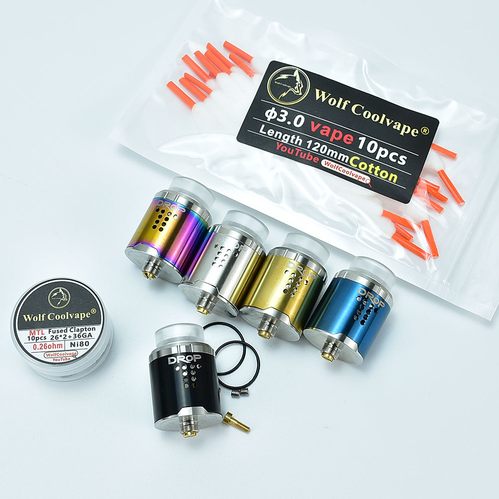 24mm DROP RDA Tank Atomizer -  - Vape Coil Replacement review and price