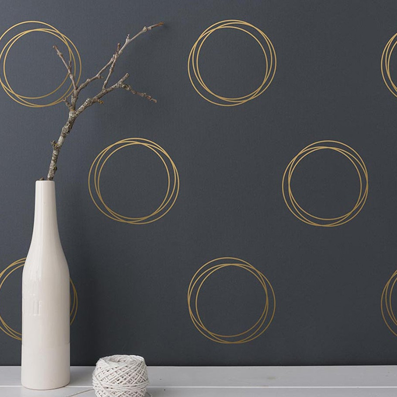 Geometric Ring Circle Wall Sti - Vape Ring review and price