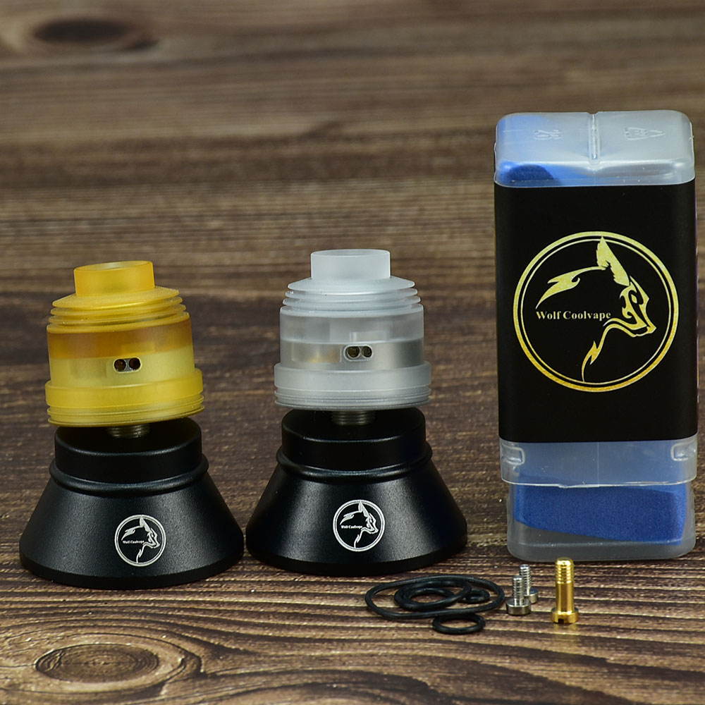 Wolfcoolvape Hussar V2 RDA Tan - Rda Atomizer Deck review and price