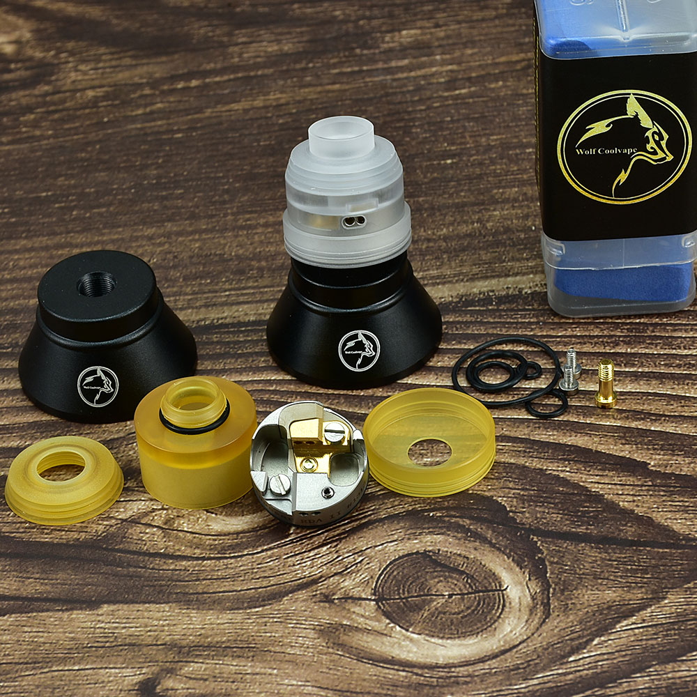 Wolfcoolvape Hussar V2 RDA Tan - Rda Atomizer Deck review and price